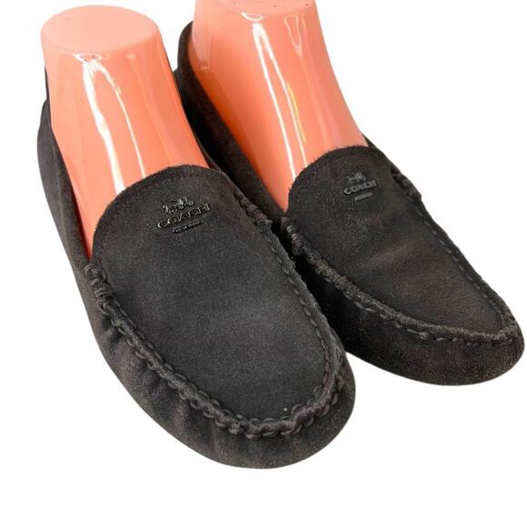 Coach Shoes - COACH Amber Suede Leather Loafer in Gray Women’s Size 8.5B Narrow